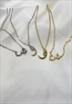 SHEEN - SH ARABIC INITIAL NECKLACE - 18K GOLD PLATED