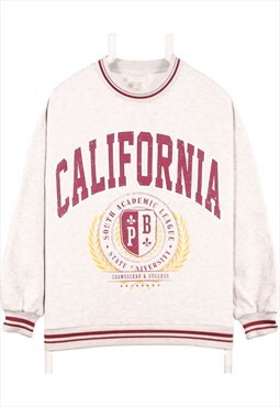 Vintage 90's Pull&Bear Sweatshirt California Crewneck Grey