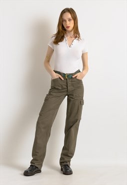 Cargo Pants, Army, Y2K Pants, Army Surplus 7538