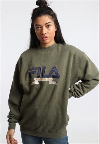90S FILA EMBRODIERED LOGO SWEATSHIRT
