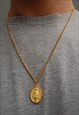 24" GOLD VIRGIN MARY NECKLACE