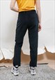 VINTAGE 80S NAVY BLUE CORDUROY STIRRUP HIGH WAIST PANTS XS