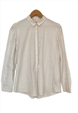 White vintage Burberry shirt for women, M