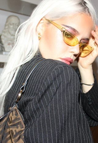 YELLOW CANDY CAT-EYE SUNGLASSES