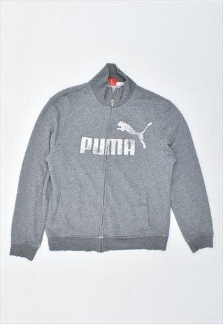 VINTAGE 90'S PUMA TRACKSUIT TOP JACKET GREY