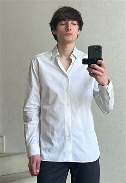 SAINT LAURENT Shirt Button Up Long Sleeve White