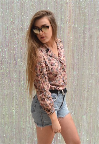 FALLEN FLOWER GRUNGE VINTAGE SHIRT