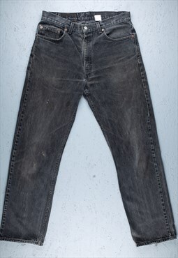 90s Levis 505 Faded Black Jeans - B2238