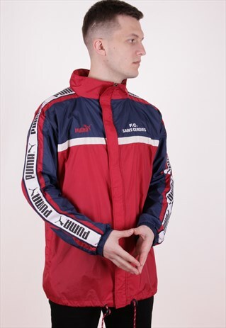 90S VINTAGE PUMA RAINPROOF SHELL JACKET AA10122