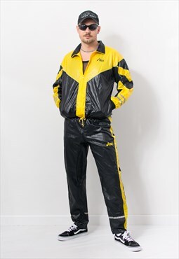 ASICS tracksuit vintage athletic two piece set nylon men