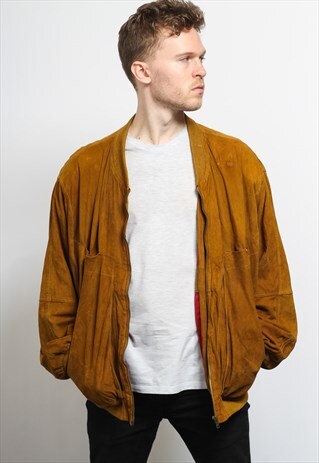 VINTAGE SUEDE BOMBER JACKET