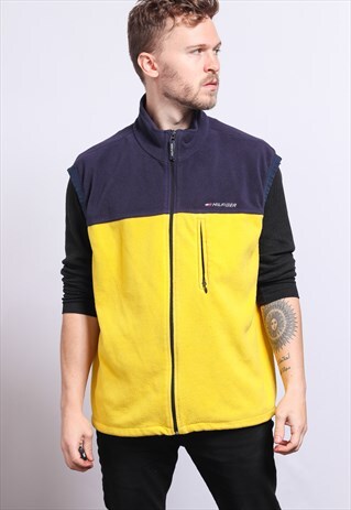 VINTAGE TOMMY HILFIGER ZIP UP BODYWARMER GILET