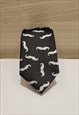 BEARD PATTERN TIE IN BLACK COLOR