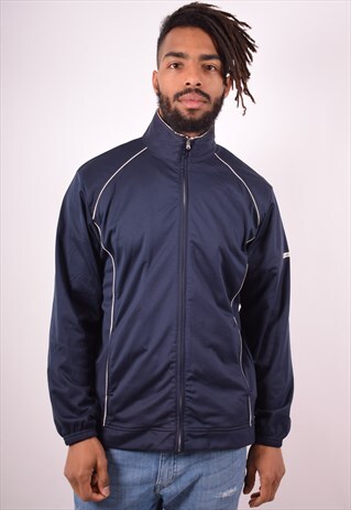 CHAMPION MENS VINTAGE TRACKSUIT TOP JACKET LARGE NAVY 90S