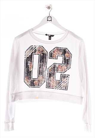 VINTAGE SWS SWEATSHIRT 02 FLORAL PRINT WHITE