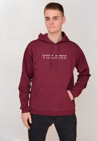 BURGUNDY VILLAINS STRIPED (WHITE) HOODIE