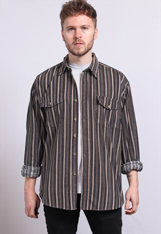 VINTAGE CORDUROY SHIRT STRIPED
