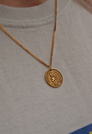 20" GOLD FRANC NECKLACE
