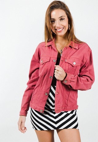 VINTAGE 80S CLASSIC LEVI'S BASIC DENIM JACKET / S1960