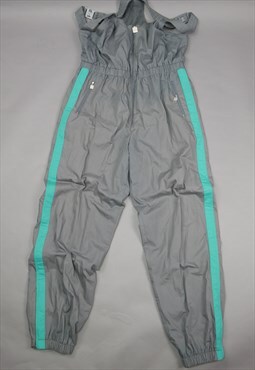 Vintage 80's Tracksuit Dungarees in Grey