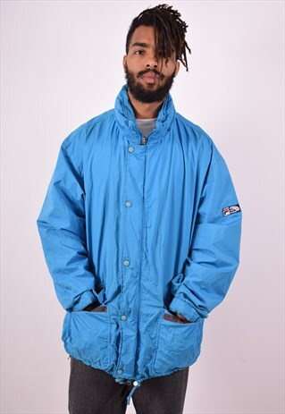 FILA MENS VINTAGE JACKET XL BLUE 90S