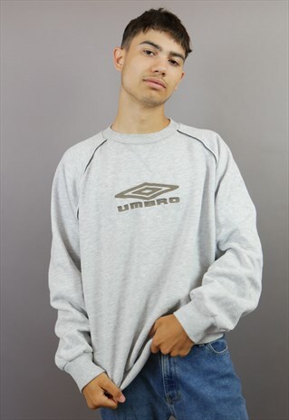 GREY UMBRO SPELL OUT SWEATSHIRT