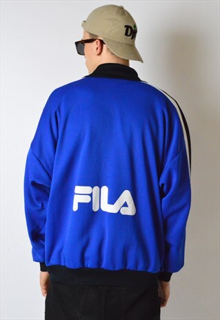 VINTAGE 90S BLUE FILA TRACK JACKET
