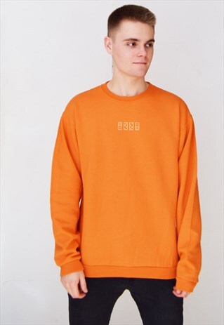 ORANGE DOMINO (WHITE) SWEATSHIRT