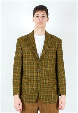 MAGEE Donegal Tweed UK 44S US Check Wool Blazer Jacket Coat 