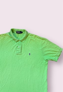 Green classic chest logo polo shirt