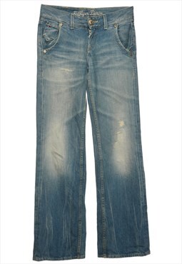 Faded Wash Tommy Hilfiger Straight Fit Jeans - W30