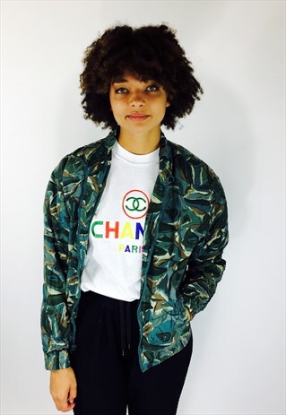 VINTAGE SILK FESTIVAL 80S RAVE WINDBREAKER JACKET