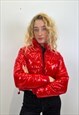 VINYL JACKET IN RED 