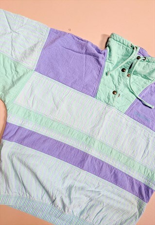 VINTAGE 80'S BATWING PASTEL SPORTS JUMPER