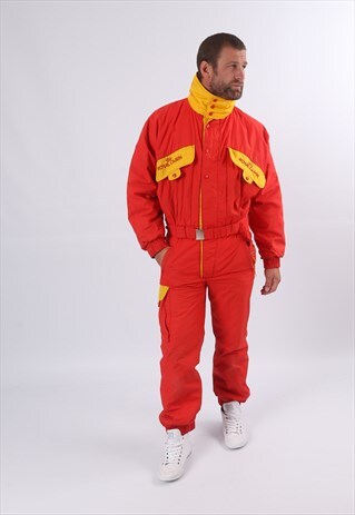 VINTAGE ROYAL CANIN FULL SKI SUIT SNOW L 42" 44" (51V)