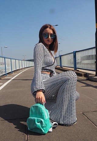 MINT CREME VELVET BACKPACK