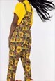 MIDNIGHT SUNFLOWERS RETRO FESTIVAL DUNGAREES 