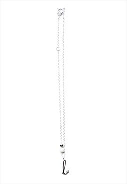 L Initial Anklet 925 Sterling Silver