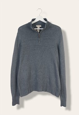 Vintage Dockers Jumper Quarterzip in Grey M