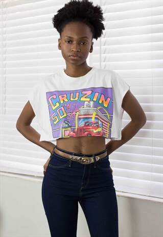VINTAGE MCDONALD'S CROP TOP REWORKED 90S X 3.4
