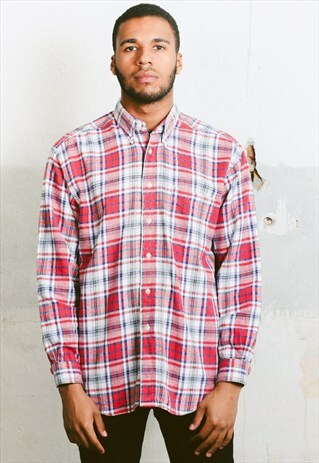 VINTAGE PLAID FLANNEL SHIRT