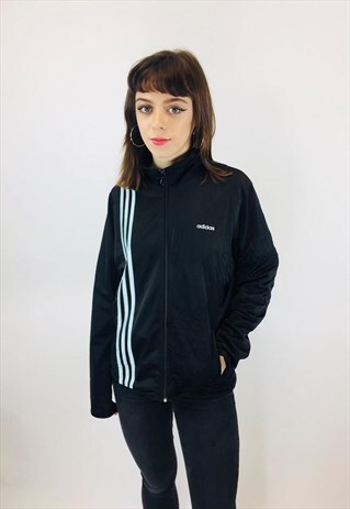 VINTAGE ADIDAS 3 STRIPE FESTIVAL RAVE TRACK JACKET