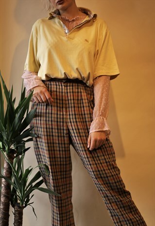 PASTEL YELLOW BURBERRY POLO