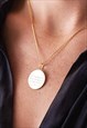 Personalised Letter Text Number Pendant Necklace  - Gold