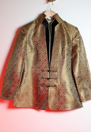 VINTAGE JAPANESE ELEGANT GOLDEN BLAZER JACKET