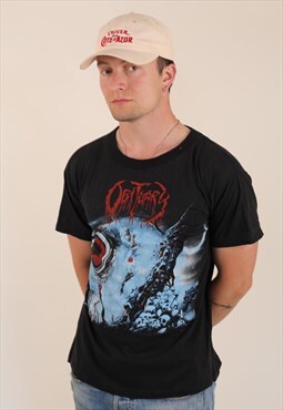 Vintage Obituary Cause of Death band tshirt 