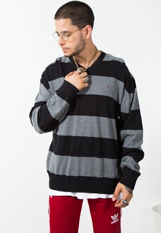 VINTAGE 80S TOMMY HILFIGER KNIT JUMPER / S556