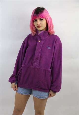 VINTAGE 90'S LOWE ALPINE PURPLE FLEECE JUMPER