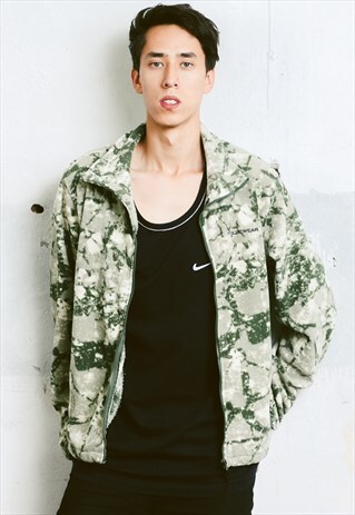 VINTAGE CAMOUFLAGE FLEECE JACKET