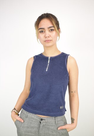 VINTAGE 90'S CHAMPION 1/4 ZIP TANK TOP